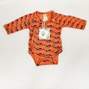 Kate Quinn Bamboo LS Long Sleeve Kimono Bodysuit Hot House Flowers Newborn New